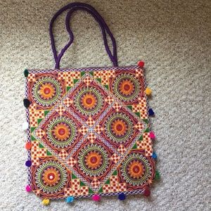 Beautiful embroidery Cotton Bag